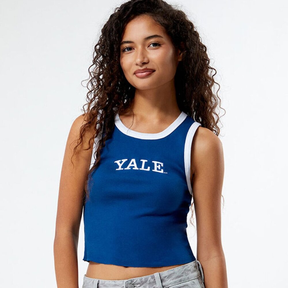 Blue Crop Top